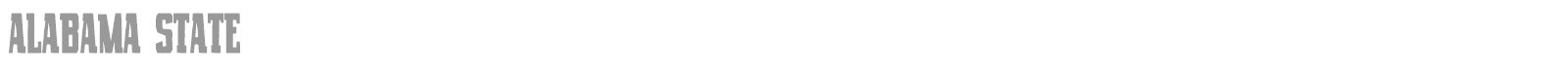 Alabama State font preview